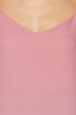 Ac?k Pembe Basic Ask?l? Dokuma Bluz TWOSS19BB0224