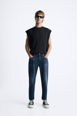 SLIM FIT CROPPED JEANS - Zara фото 10