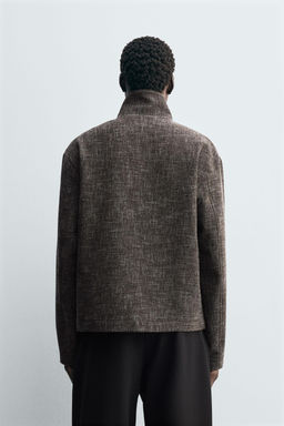 RELAXED FIT TEXTURED OVERSHIRT - Zara фото 3