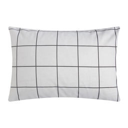 Наволочка Этель Белая клетка, 50х70 см, 100% хлопок, бязь