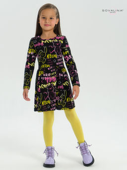 Платье Эля неоновые мишки - Sovalina фото 3