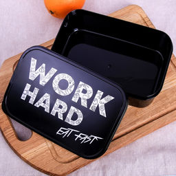 Ланч - бокс прямоугольный Work hard, 1200 мл