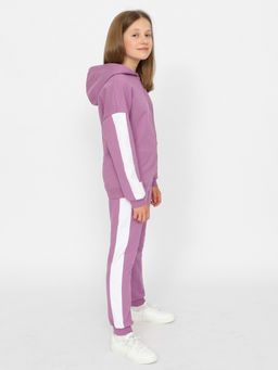 CRB wear/CWJG 90200-44 Костюм для девочки (толстовка, брюки),фиолетовый/Ex.Cherubino  фото 2