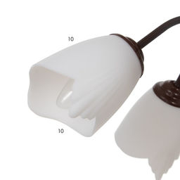 Люстра «Оникс» BayerLux 5×15 Вт E27, коричневый, 52×52×15 см