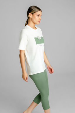 Арт. 51803 Домашний костюм с бриджами 44-52 (5 шт) Цвет:верх-молочный,низ-олива - Калинка фото 14