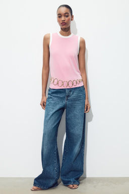 SLEEVELESS KNIT TOP - Zara фото 17