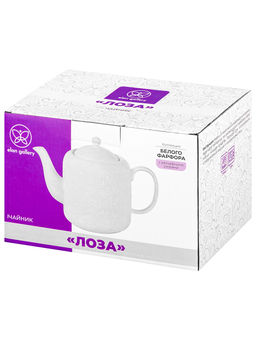 Чайник 1 л 22,5*12*16 см "Лоза", фарфор