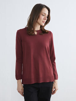 Bisiklet Yaka Kad?n Triko Kazak