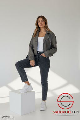 Джинсы мом с высокой посадкой