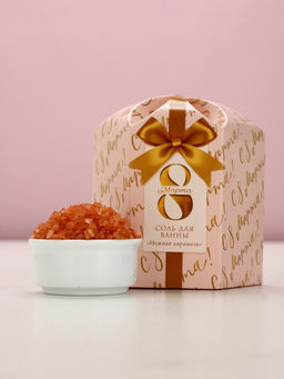 Соль для ванны С 8 Марта!, 300 г, аромат нежной карамели, Чистое счастье