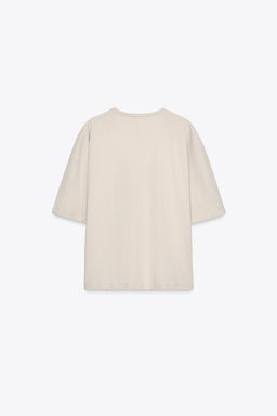 OVERSIZED TEXTURED T-SHIRT - Zara фото 14