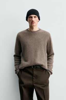 100% CASHMERE RIBBED JUMPER ORIGINS - Zara фото 2