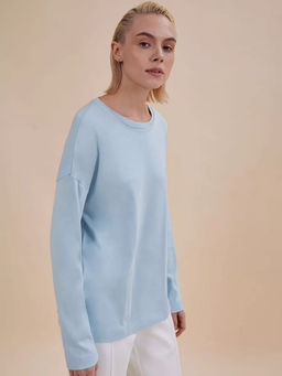 PELICAN, джемпер женский, Голубой  фото 4