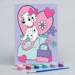 Картина по номерам, 21 х 15 см Далматинец, Дисней