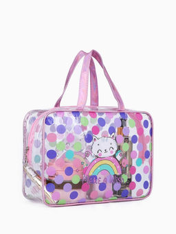 Набор косметичек для бассейна 2 в 1 «Котик», с рисунком, разноцветный