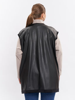 Жилет кожаный на меху GL05021BLK01 - Артесса фото 8