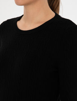 Siyah Ex. Slim Fit Kazak