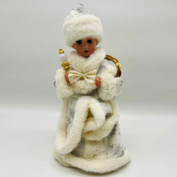 Новогодний декор Снегурочка 30 см музыкальный (арт. hz-l-3)