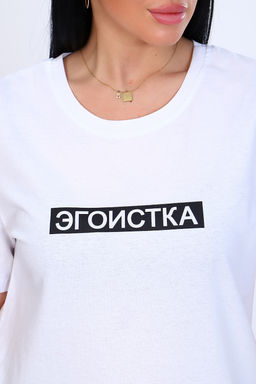 Футболка Натали 11827 из кулирки с принтом  фото 25