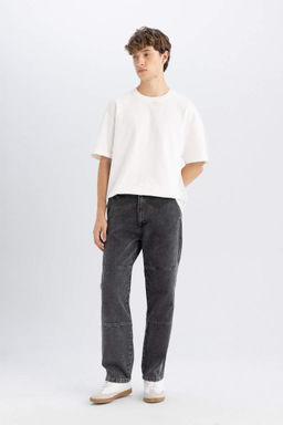 Широкие прямые широкие джинсовые брюки - Defacto фото 3