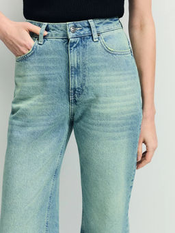 Джинсы straight с высокой посадкой регулярной длины / Zarina