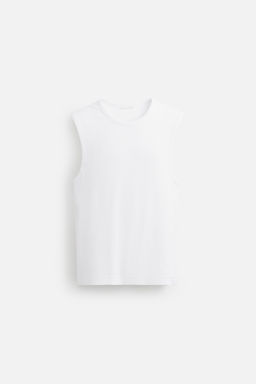 RIBBED TANK T-SHIRT - Zara фото 7