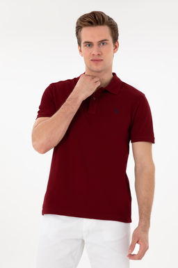 Erkek Slim Fit Polo Yaka Bordo Basic Ti__rt Sepette S_rpriz _ndirim - U.s. polo assn фото 8