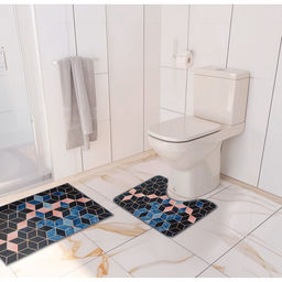 Набор ковриков для ванной и туалета Доляна Бурлеск, 2 шт., 5080 см, 4050 см  фото 13