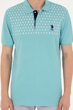 Футболка U.S. Polo Assn мужская мятная хлопок  фото 6