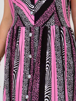 Сарафан женский, цвет черный розовый