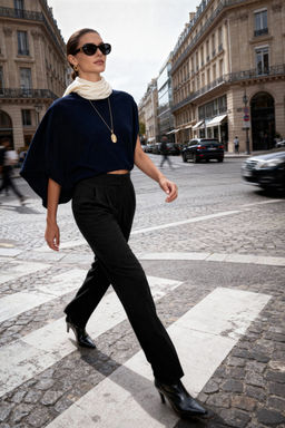 TRENDYOLMILLA Siyah Straight/Duz Kesim Pilili Dokuma Pantolon TWOSS19WX0017 фото 18