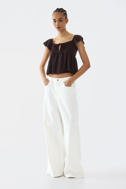Blusa en punto pointelle - H&m фото 9