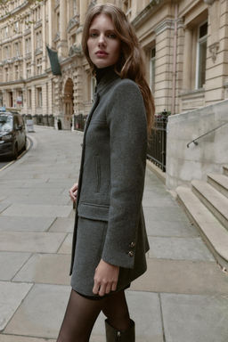 WOOL BLEND DOUBLE-BREASTED COAT - Zara фото 5