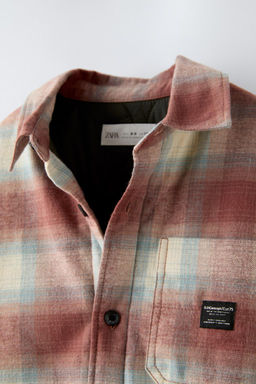 QUILTED CHECKED OVERSHIRT - Zara фото 3