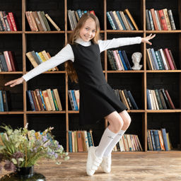 Сарафан детский школьный черный 930 (134, 68)