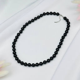 Колье из черного Агата 46 см +