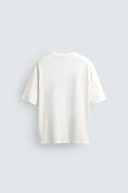 CAMISETA CUELLO PICO ALGOD?N - C??AMO / Blanco