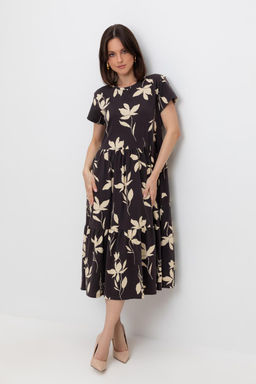 VERY NEAT _ ЕВТ 5019/черный кофе,магнолия платье жен