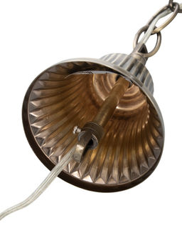 Люстра ЭкономСвет 72702/3A, 3×40 Вт, E27, 56×56×32-70 см, бронзовая