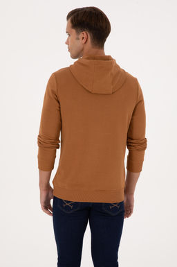 Erkek Regular Fit Kapi_onlu Camel Basic Sweatshirt Sepette S_rpriz _ndirim - U.s. polo assn фото 5