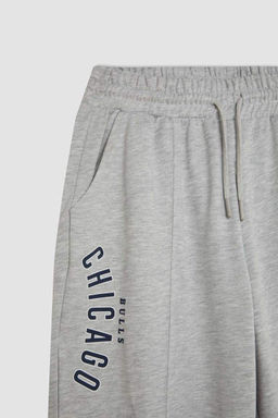 DeFactoFit Джоггеры NBA Chicago Bulls с двойными карманами и эластичной резинкой на талии Спортивные штаны стандартного размера  фото 10