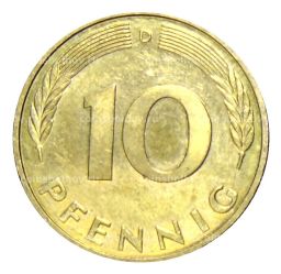 10 пфеннигов 1992 года D Германия