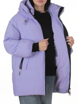 8362 LILAC Куртка зимняя женская оверсайз (200 гр. холлофайбер)