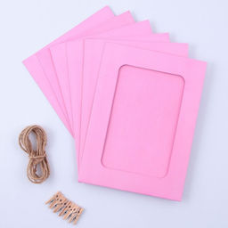 Гирлянда для фотографий с прищепками «Розовая», 6 шт.