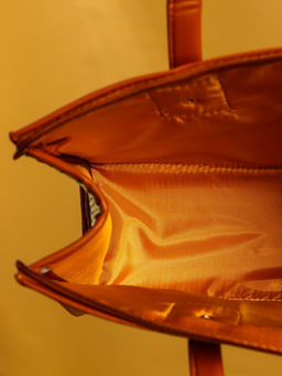 Сумка плетёная на молнии из пандана, 35×12×40 см, бежево-коричневая