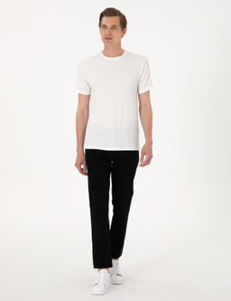 Siyah Straight Fit Jean Pantolon
