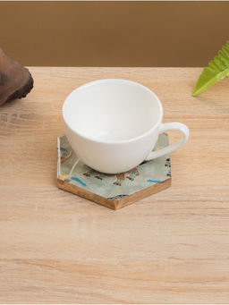 Подставка под горячее «Мудрый слон», набор 4 шт., 15×13×5 см, дерево манго