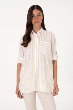 Kad_n Sar_ _izgili Uzun Kollu G_mlek Sepette S_rpriz _ndirim