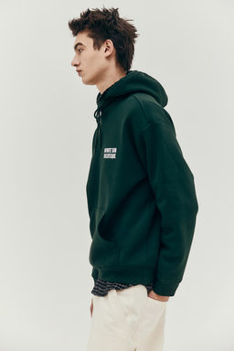 Sudadera con capucha y estampado Loose Fit - H&m фото 5