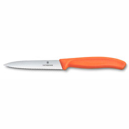 Нож для овощей Швейцарская классика | Swiss Classic 10 см, с серейторной заточкой VICTORINOX 6.7739.C1